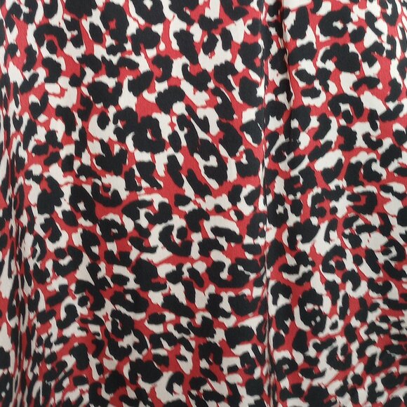 Sanctuary Black & Red Mod Cheetah Print Blouse - Picture 7 of 9